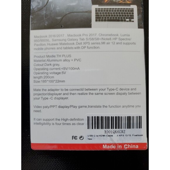 USB-C to HDMI cable 4K Type C USB to HDMI Adapter Converter with PD charging NEW - Picture 4 of 6